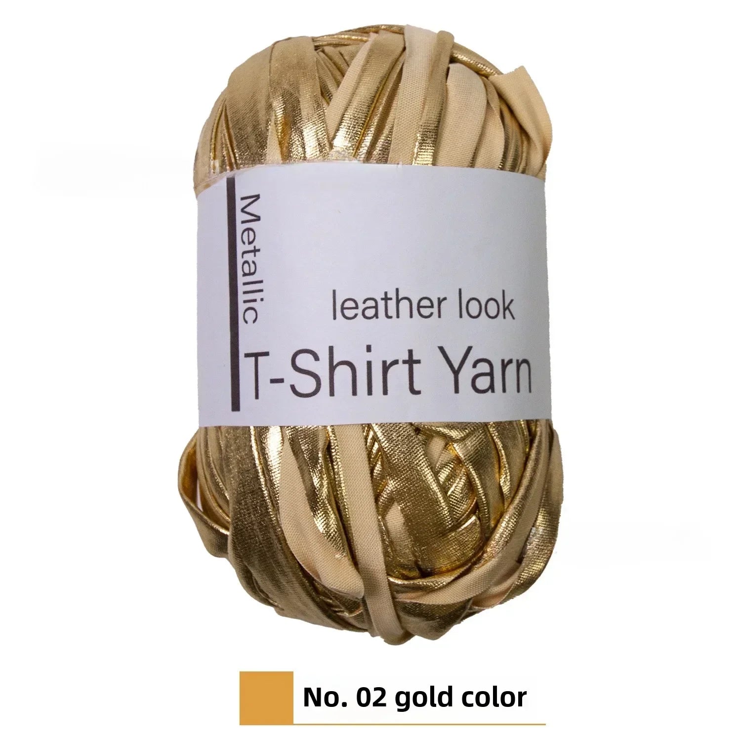Metallic T-shirt yarn Metallic gloss cloth line DIY hand-woven wool ball