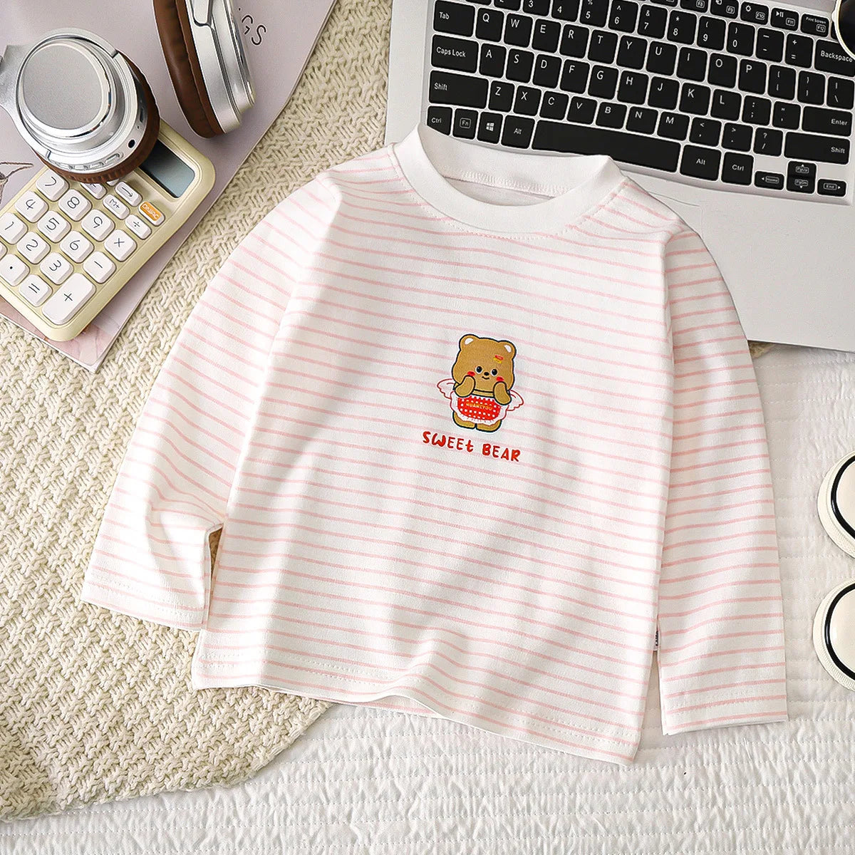 Cartoon Kids Long Sleeve Tops Cute  Dinosaur Children T-shirt Spring Autumn Cotton Clothing Baby Bottoming Shirt