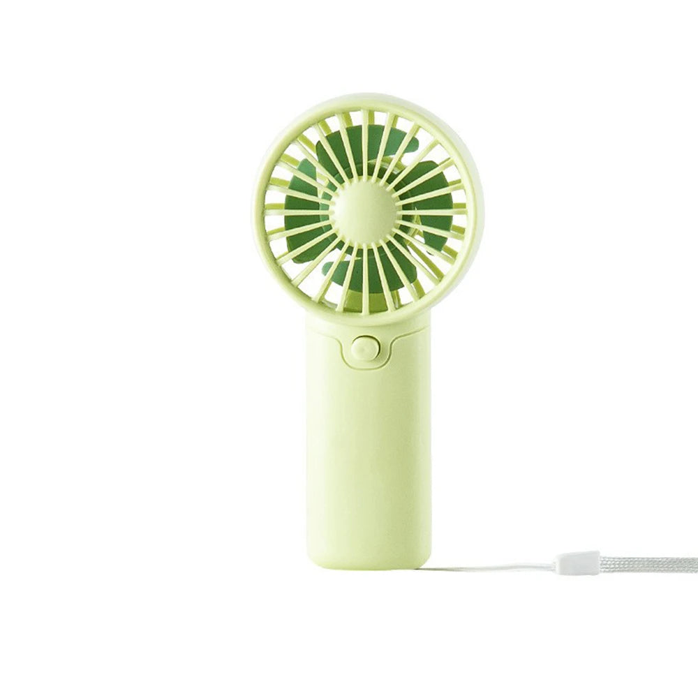 1PC Cartoon Mini Office Handheld Small Fan, Battery-Powered Portable High-Power Electric Fan (Battery Not Included)