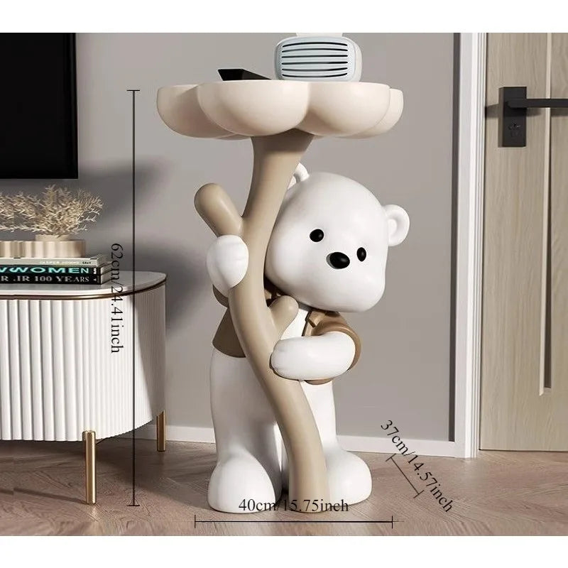 Bouquet Bear Coffee Table Living Room Decoration Large Floor High end TV Cabinet Sofa Side Table