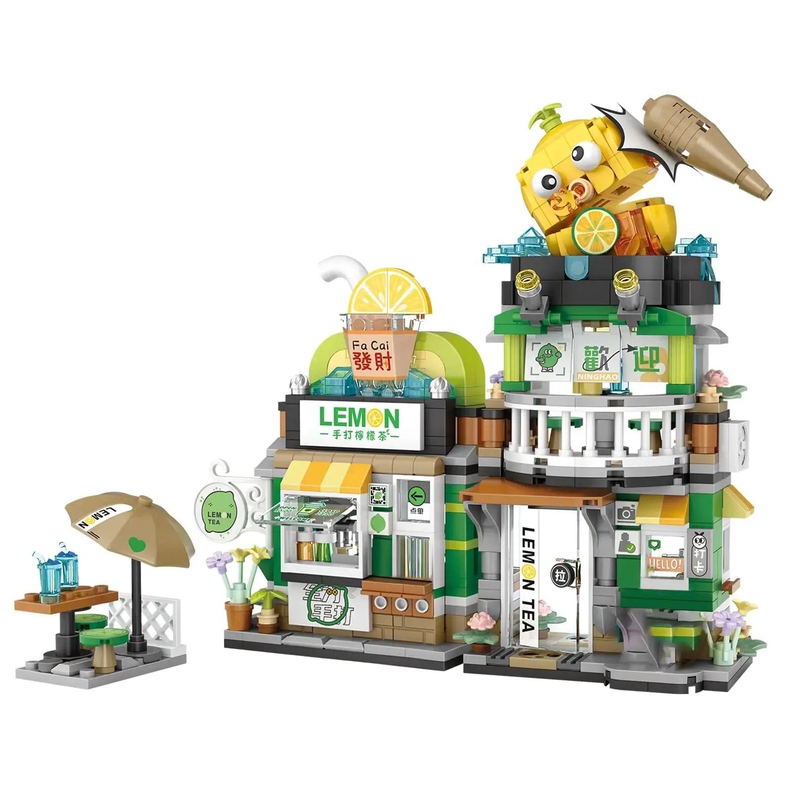 TOYLINX Japanese Street View Izakaya Building Block Model Toy - MOC Creative Architecture Set, Kids' DIY Building Blocks