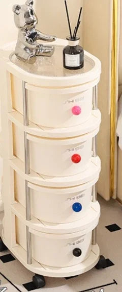 Bedside cabinet, office storage cabinet, snack rack, handcart storage cabinet, large capacity household multi-layer floor,