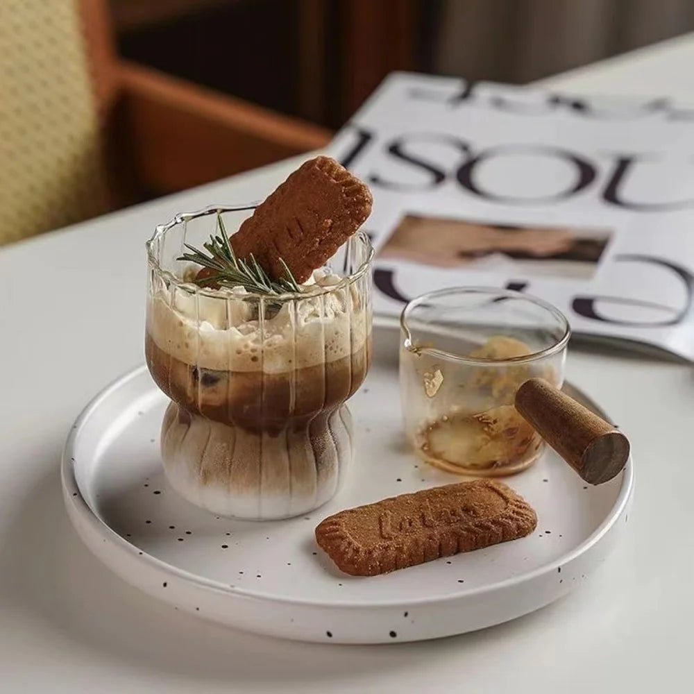 250ML Glass Milk Coffee Mug Cup Glass Drinking Glasses Heat Resistant Glass Water Cup Coffee Mugs Tea Cup Mugs Coffe