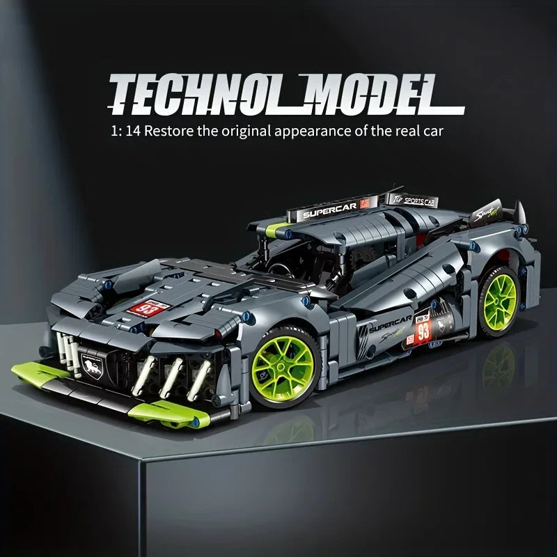 ToylinX Building Blocks Racing Toys Urban Technology Design Enjoy The Speed 1：14 Birthday Christmas Gifts for Kids or Adults