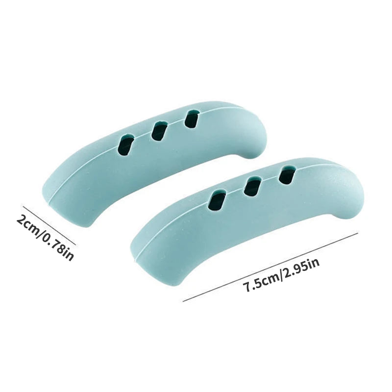 2PCS/4PCS/6PCS Silicone Handle Cover For Iron Pots To Prevent Heat Damage, Ear Protection Handle Cover For Iron Pots