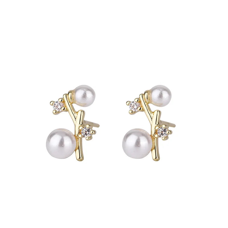 Fashion Cute Simple Bowkont Stud Earrings