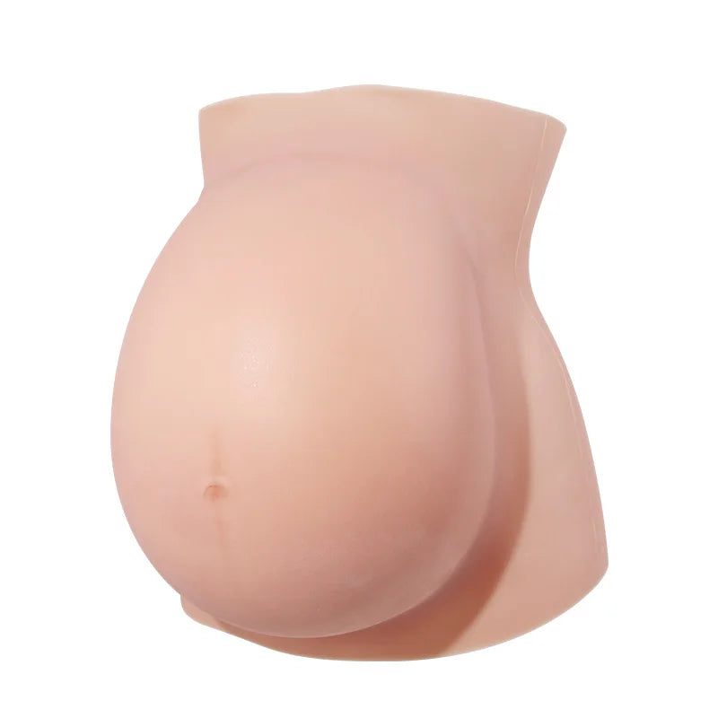 LERVANLA Upgraded Version Pregnant Woman's Belly Silicone False Belly False Pregnancy Surrogacy Photo Actor Performance Props