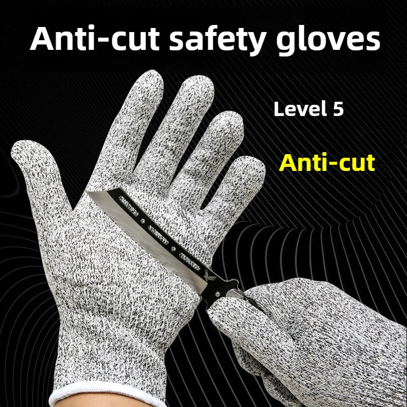 1Pair Safety Anti Cut Glove Multi-Purpose Industry Kitchen Gardening Anti-Scratch Anti-cut Glass Cutting Tool Safety Work Gloves
