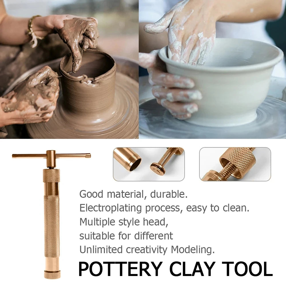 1Set Fancy Pattern Mud Extruder Mold Stainless Steel Clay Mold Ceramic Mold Rose Gold Sugar Paste Extruder Fondant