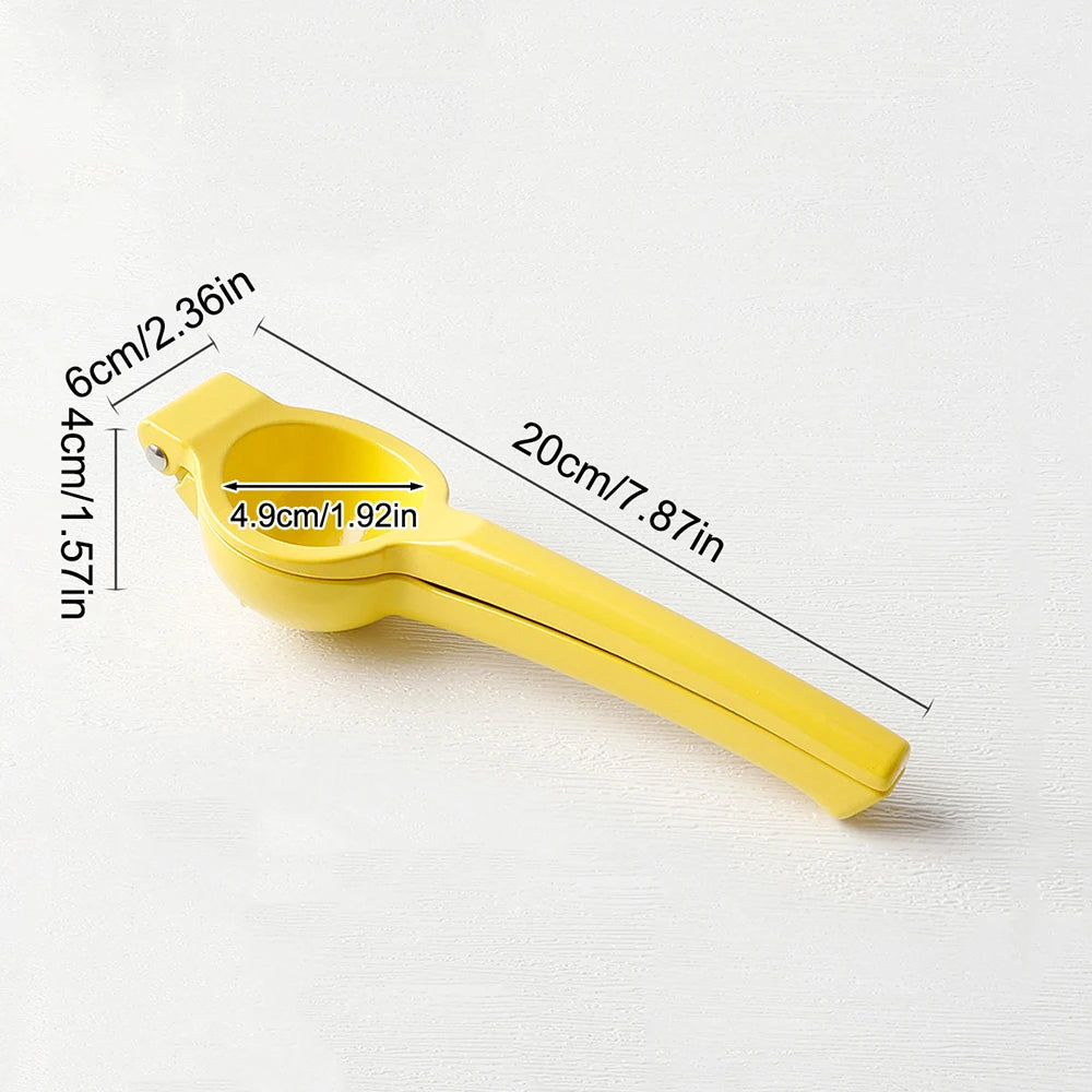 1PC Lemon Juicer Aluminum Juicer Manual Lemon Clamp Kitchen Tool Durable Rust-Proof, Yellow