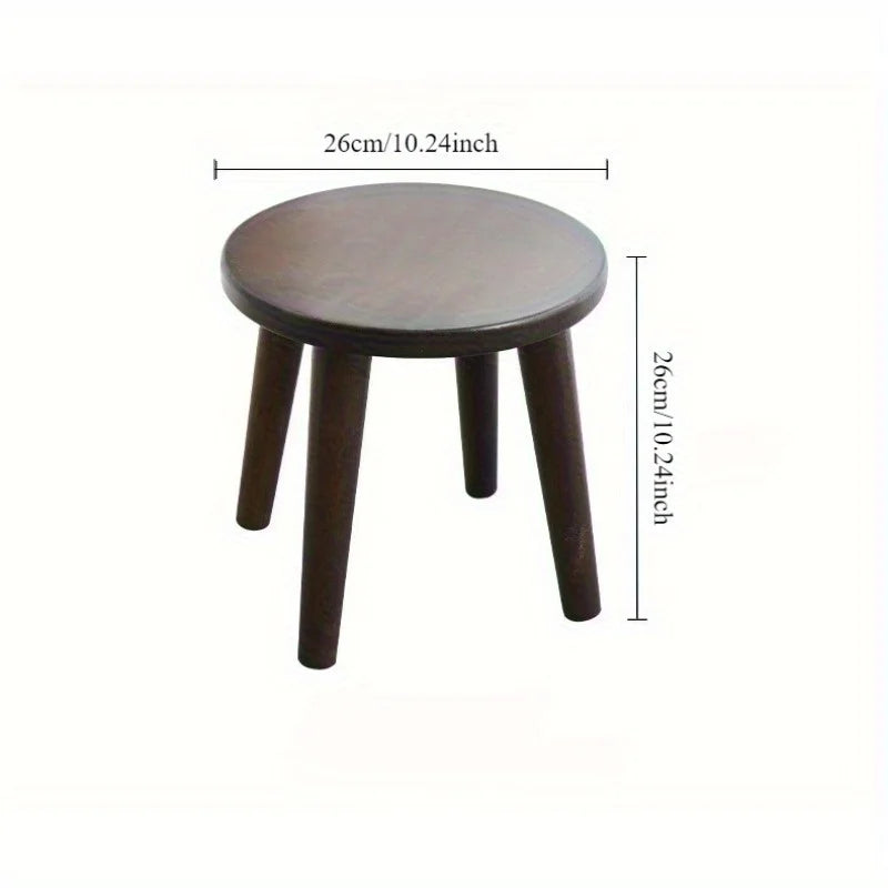 Solid wood stool household shoe changing stool living room Internet celebrity small stool, simple modern low stool chair