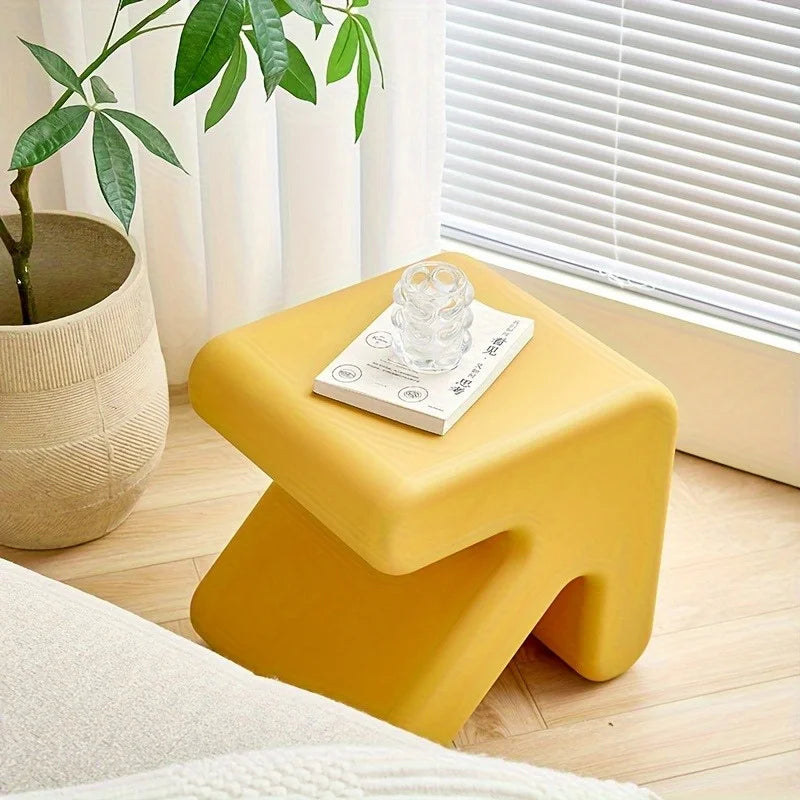 Nordic style creative arrow stool low plastic shoe rack at home door
