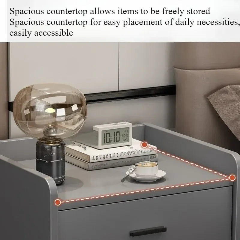 Bedside table Modern simple bedroom Bedside table Small bedside chest storage cabinet Household high-end shelves