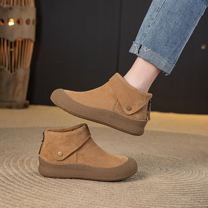 Women's Ankle Boots Genuine Leather
