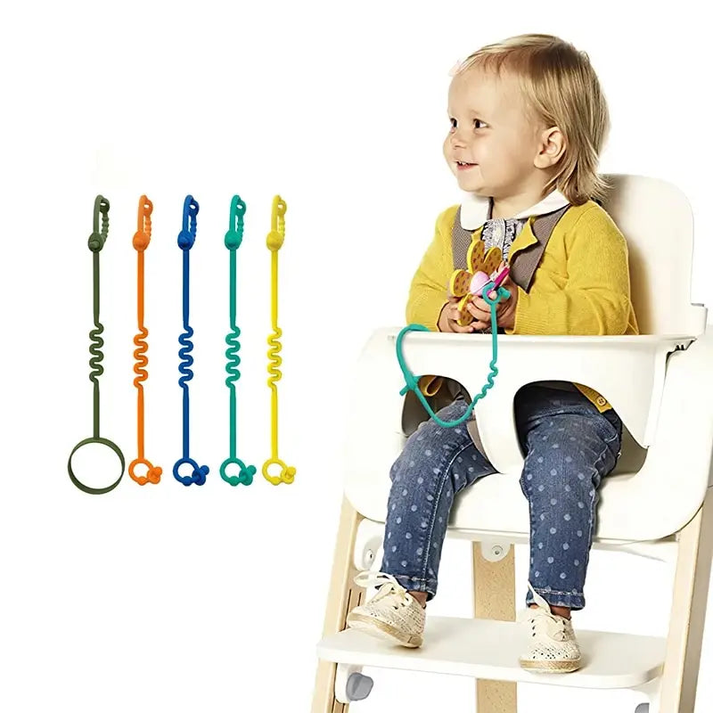 1PC Silicone Toy String Baby Teethers, Rubber Baby Bottle Nipples, Chain For Baby Bottle, Baby Car Seat, Milk Bottle String