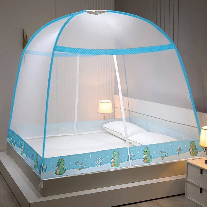 Easy Install Pop Up Mosquito Net 360° Complete Protection Sturdy Construction Fast Assembly Cute Design for Summer