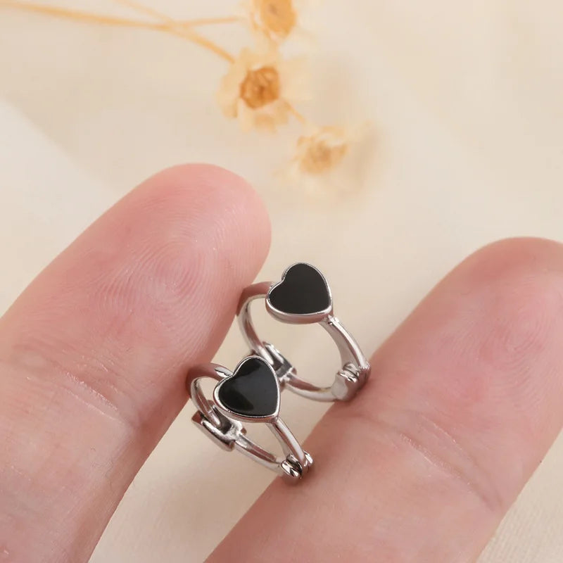 Vintage Silver Color Metal Bow-knot Chic Hoop Earrings