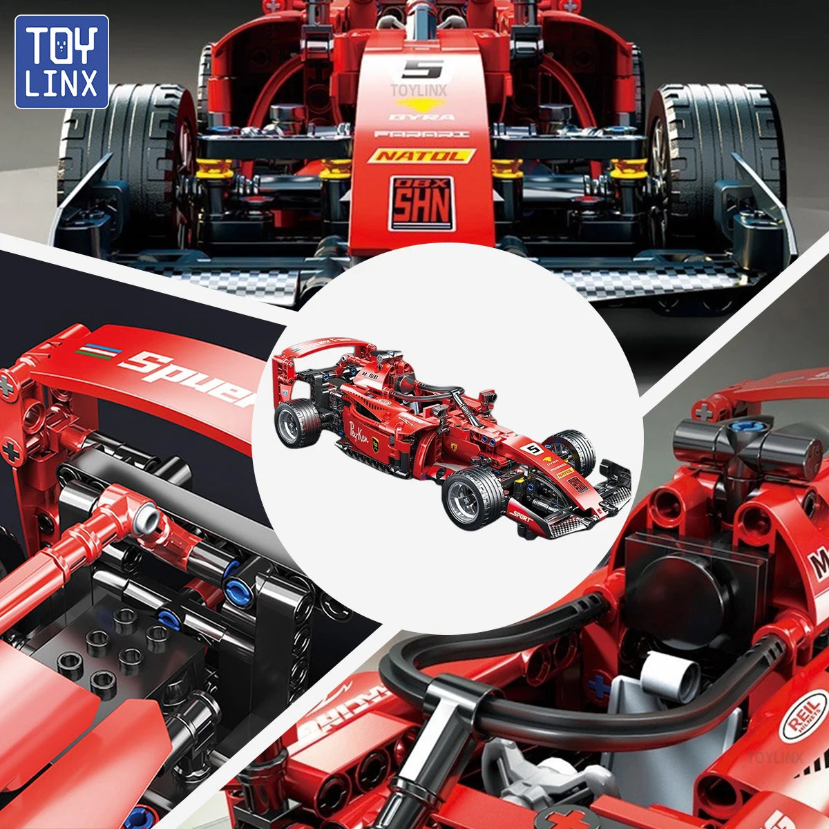 ToylinX  Cars Building Sets MOC Remote Control Car Building Blocks Car Cool Collectible Model Car Kits Building Toys