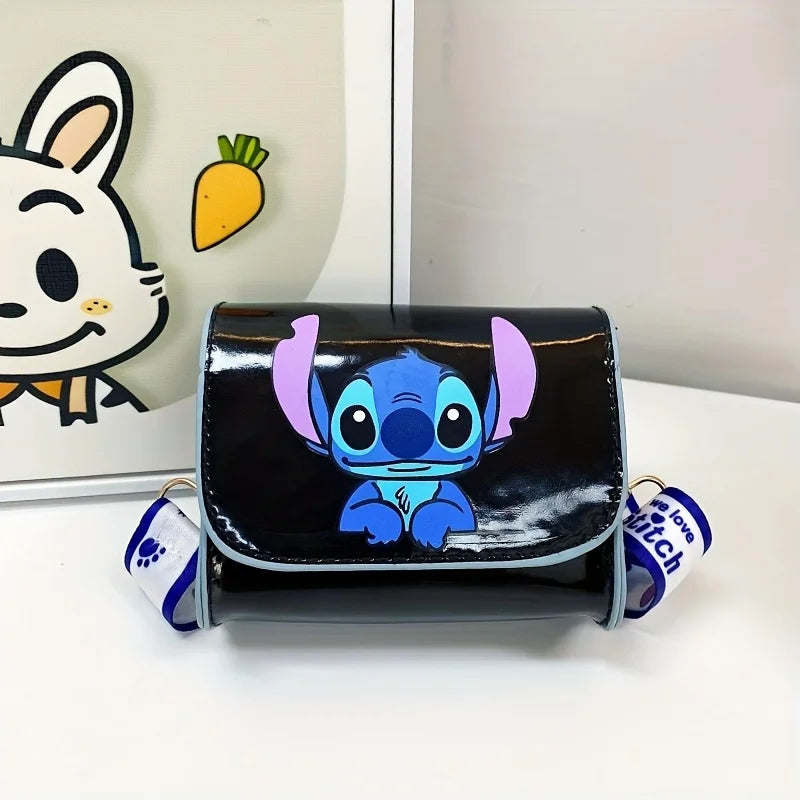 1pc cartoon sewn crossbody bag, zipper handbag and cartoon sewn coin purse from Disney Disney, Mickey and Minnie