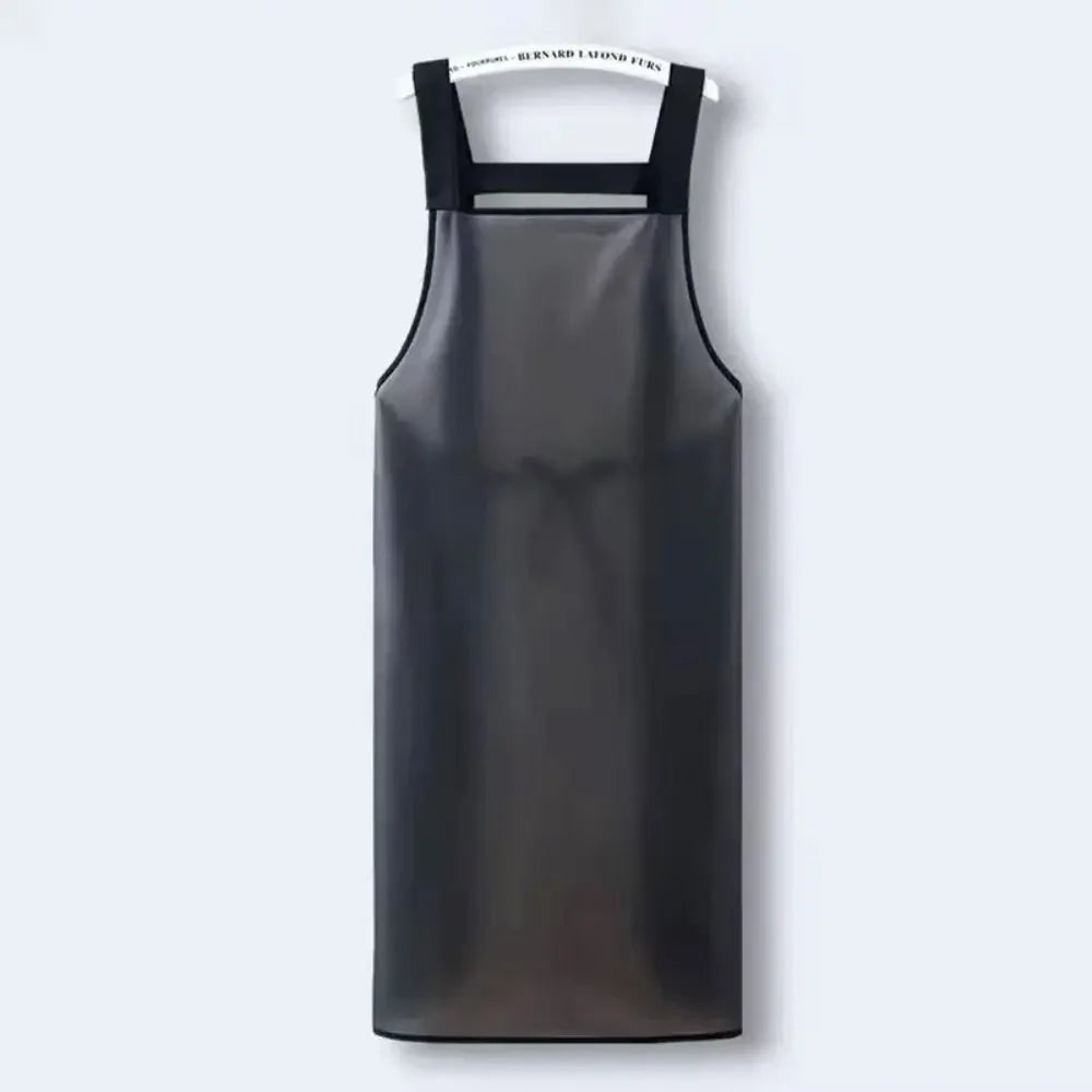 1PC Waterproof Oil-Resistant Apron - Suitable For Household Kitchen Cooking, Dishwashing, And Restaurant Workwear