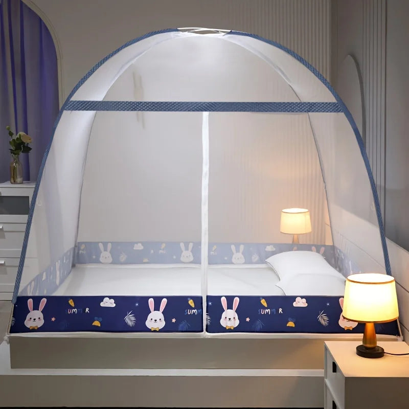 Easy Install Pop Up Mosquito Net 360° Complete Protection Sturdy Construction Fast Assembly Cute Design for Summer