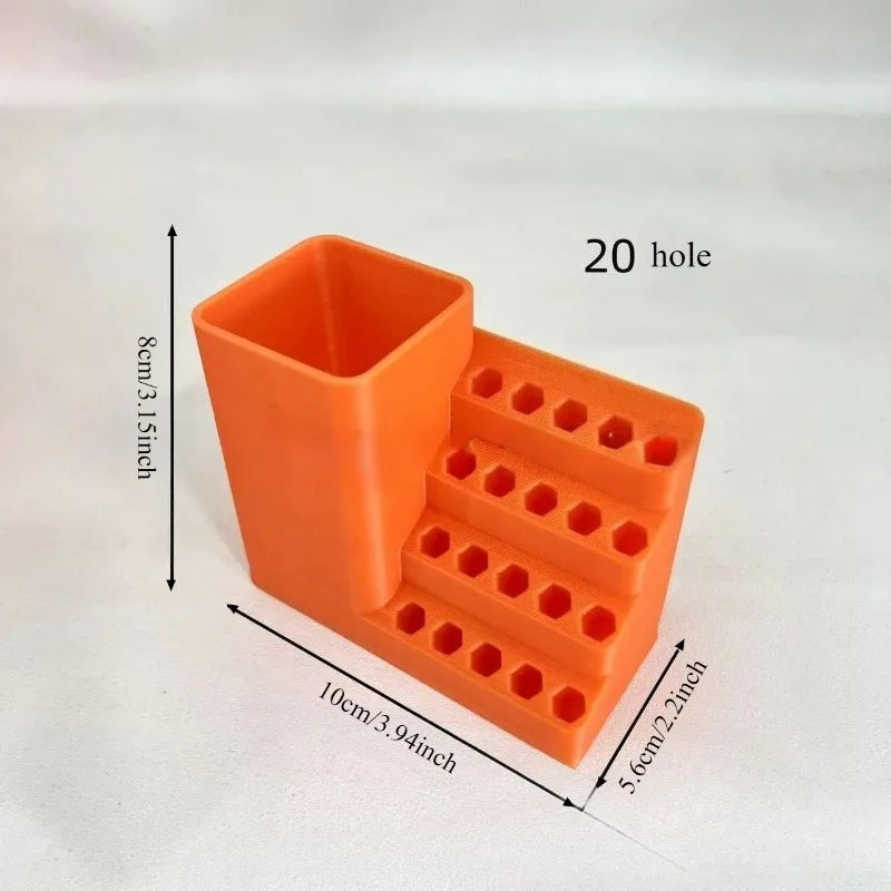 Screwdriver bit storage tool screwdriver head storage toolbox hole plate screw bracket