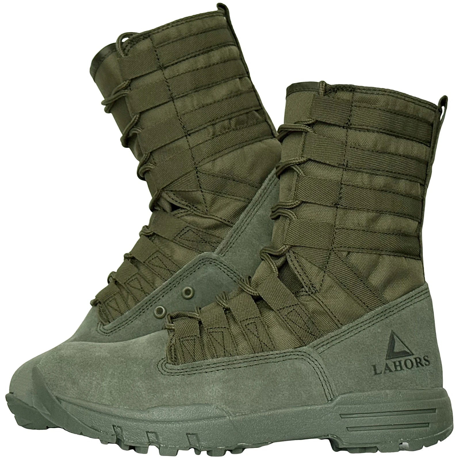 LAHORS Lightweight Suede Leather Tactical Combat Boots