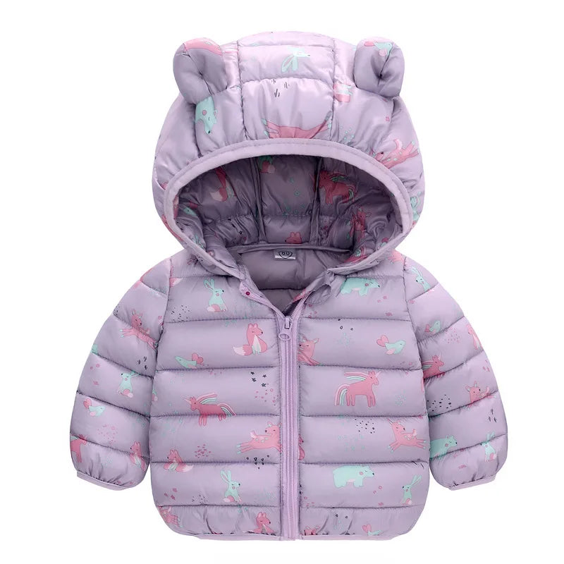 2025 Baby Girls Jacket  Spring Autumn Winter Jacket For Girls Coat Kids Warm Hooded Outerwear Children Clothes Infant Girls Coat