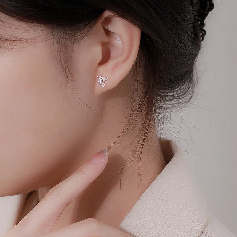 New Exquisite Phoenix Stud Earrings