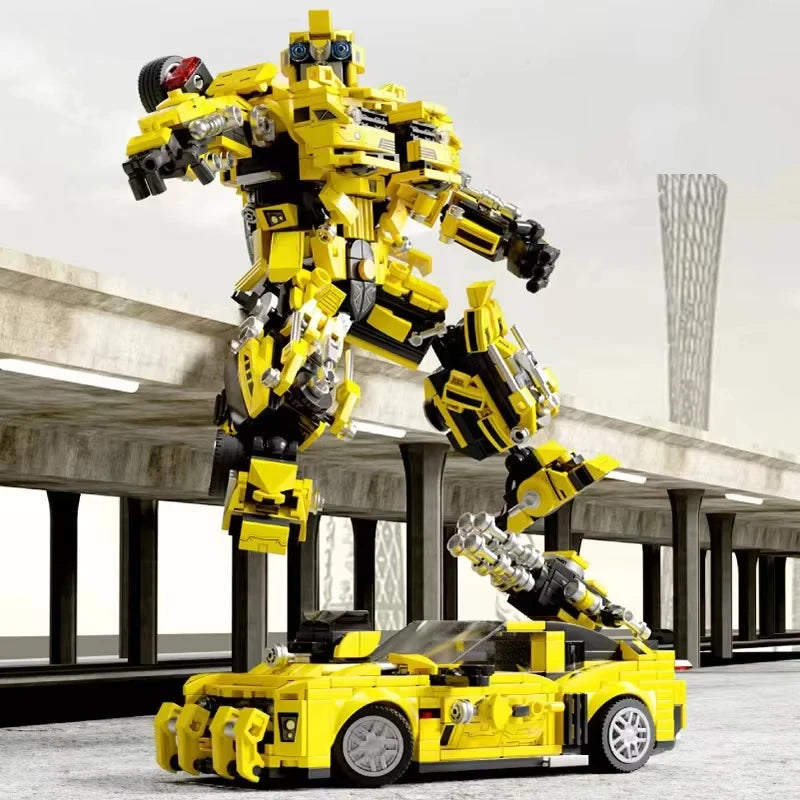 ToylinX 478pcs Transforming Building Set,Collectible 2 in 1 Transformation Robot and Truck Building Block,Easter Gifts for Kid