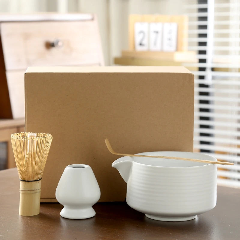 Japanese Matcha Tea Set Whisk Stand Tea Ceremony Matcha Bowl Grinder Brushes Tea Tools Holder Tea-making Accessories Teaware
