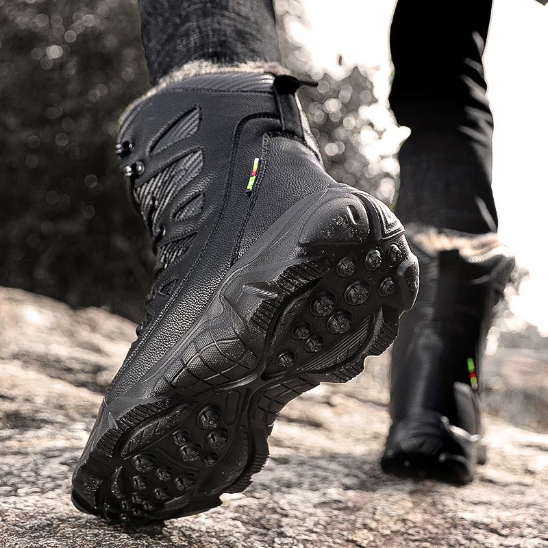 Men Boots Men's Winter Shoes Lightweight Fur Boots