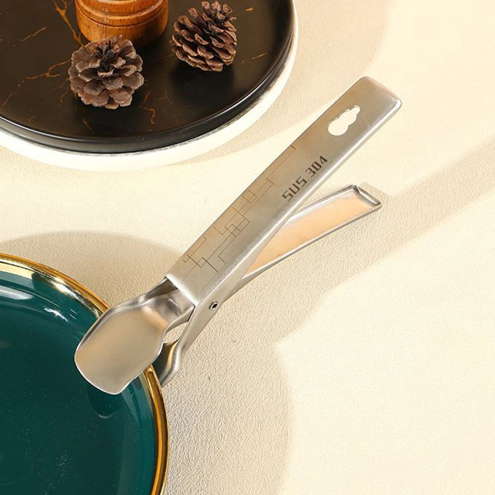 1PC Stainless Steel Anti-Ironing Bowl Clip Non-Slip Steamer Dish Clip Lifting Dish Utensils Household Kitchen Clip Plate
