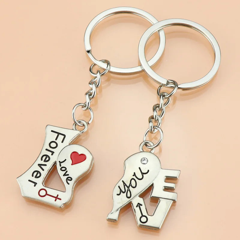 Lovers Heart Keychains