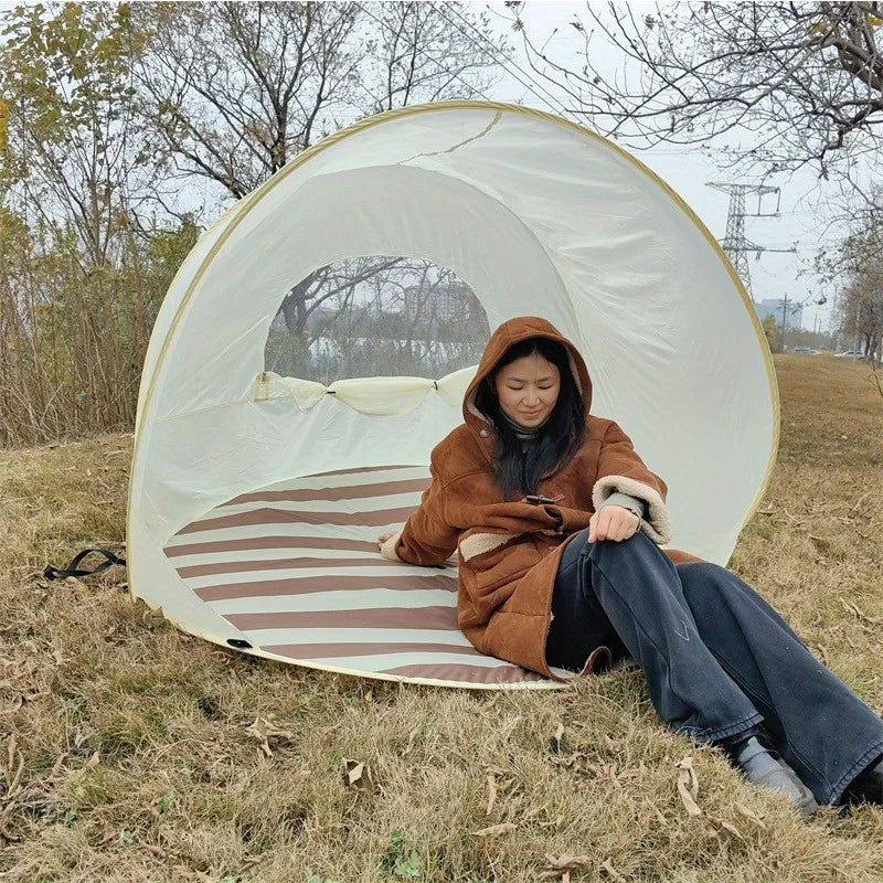 Korean style outdoor folding convenient tent. Outdoor camping, one second quick opening,  spacesun shadingpicnic beach tent