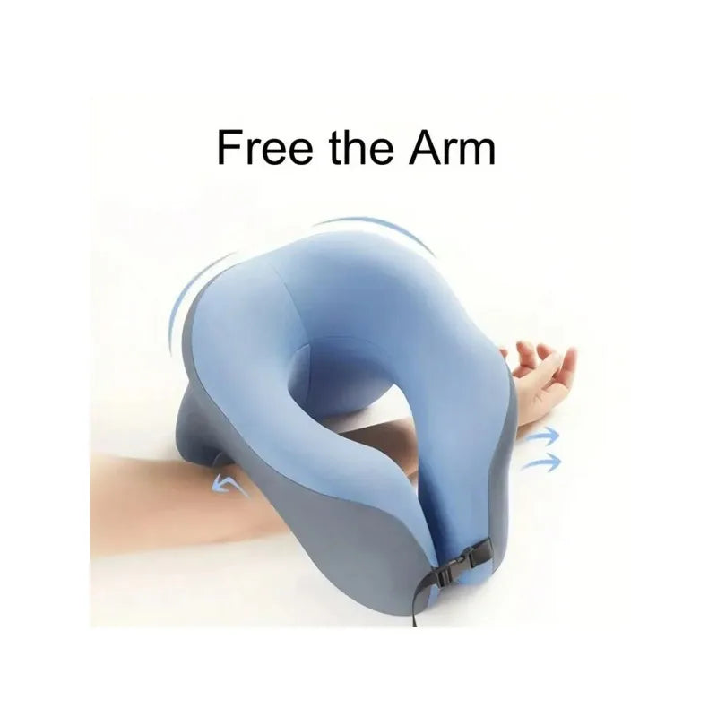 1pc Multi-functional U-shaped Pillow, Nap Pillow, Head And Neck Protector, Travel Airplane U-shaped Pillow