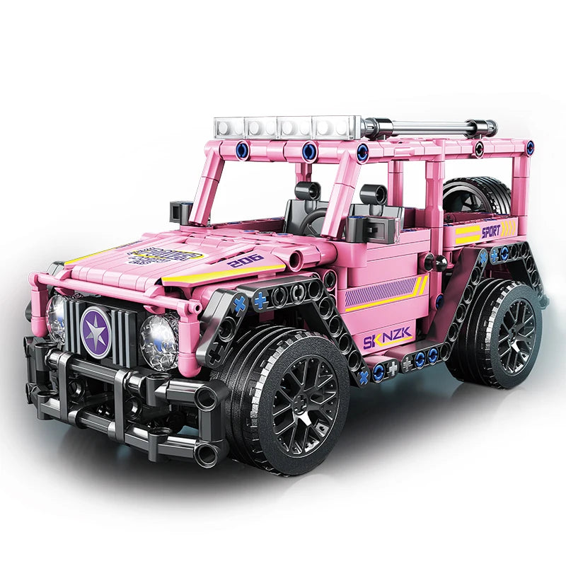 ToylinX City Speed Car Building Blocks Set - Luxury Auto Racing Vehicle Super Racers Bricks Toy for Boys Perfect Children's Gift