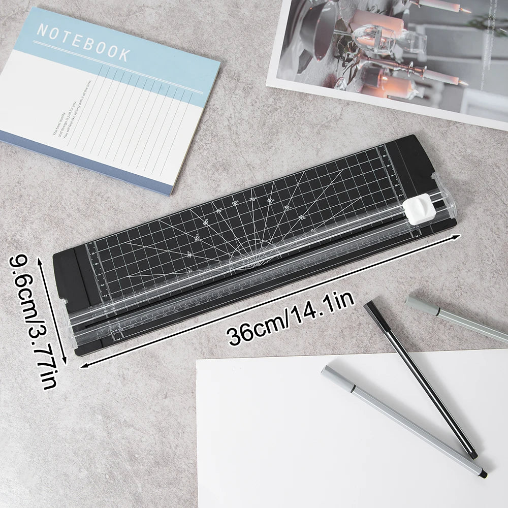 1PC A4 Paper Cutter Safety Protection And Side Ruler Scrapbooking Tool For Handmade Paper, Coupons, Labels