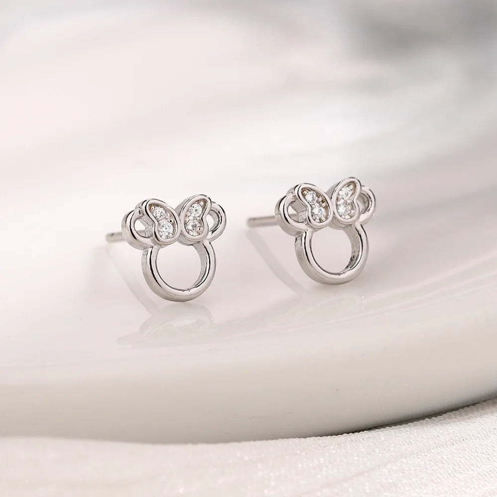 Small Flower Deer Stud Earrings