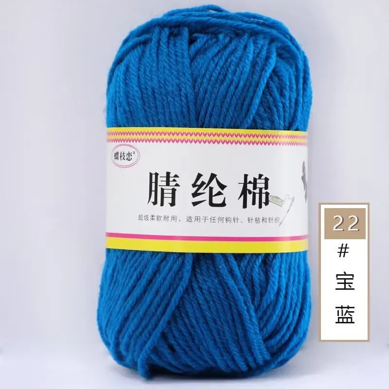{1Pcs 50g }Acrylic cotton medium and thick thread hand-woven DIY slippers wool ball hook doll seat cushion thread
