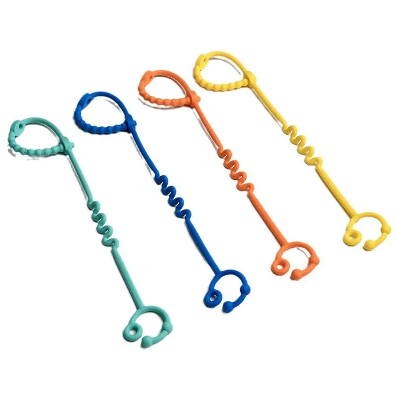 1PC Silicone Toy String Baby Teethers, Rubber Baby Bottle Nipples, Chain For Baby Bottle, Baby Car Seat, Milk Bottle String
