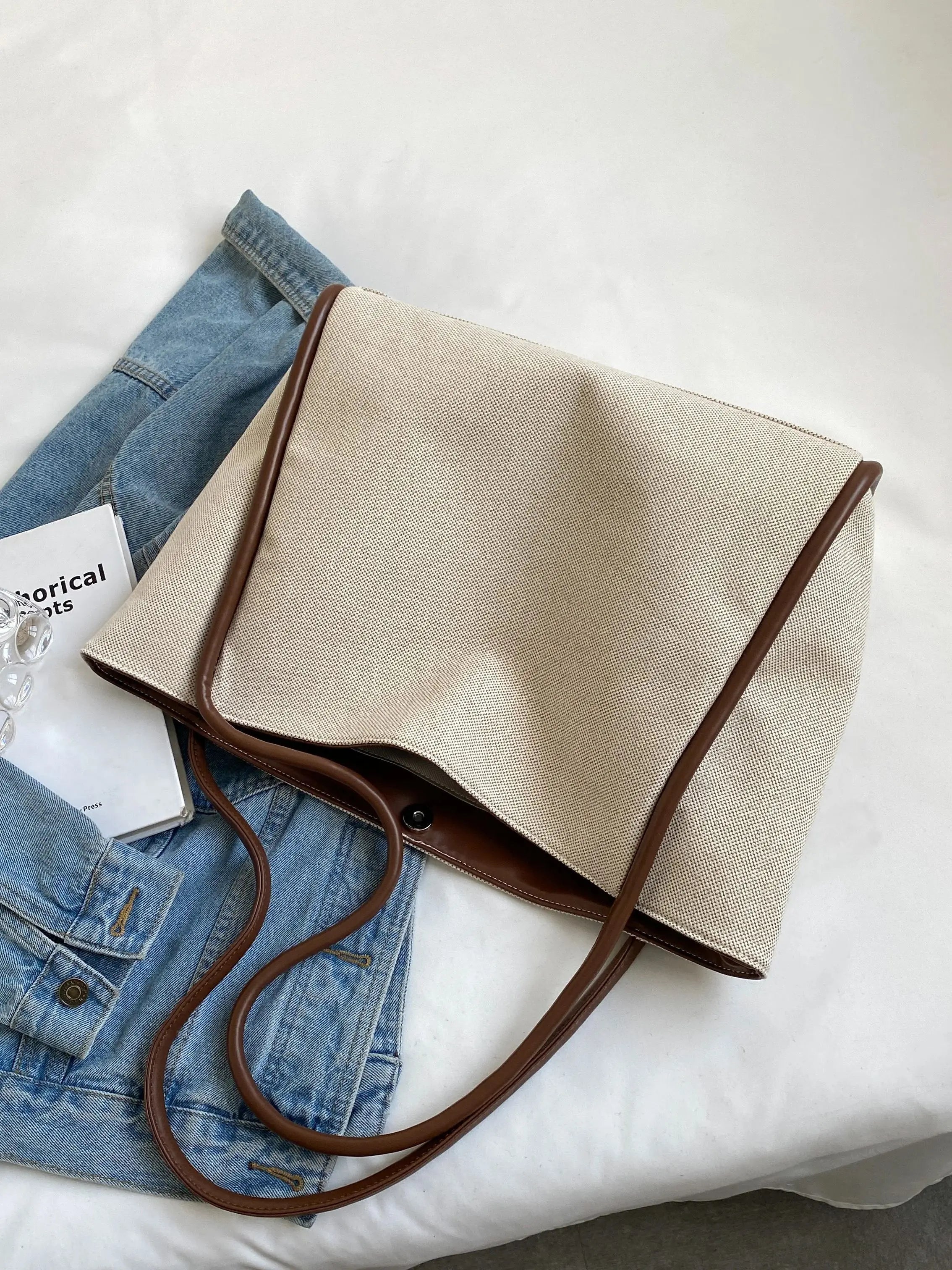 1 Piece Ladies Large Capacity Shoulder Tote Bag fashion Commuter Women's Bag Suitable for Mommy Daily