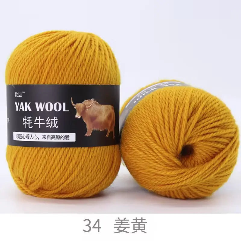 100g Yak wool 3-strand wool thread hand-woven medium and thick sweater jacket crocheted scarf wool