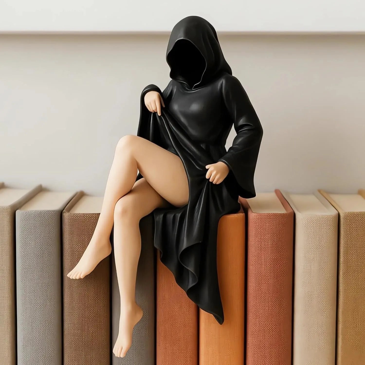 New MysteriousStatue Gothic Mysterious Resin Sculpture Bookshelf Decoration Crafts Ornament