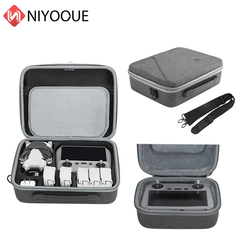 Multi-use Combo Bag Hard Travel Carrying Case Large Capacity Storage Bag Drone Controller Bags For DJI Mini 4 Pro