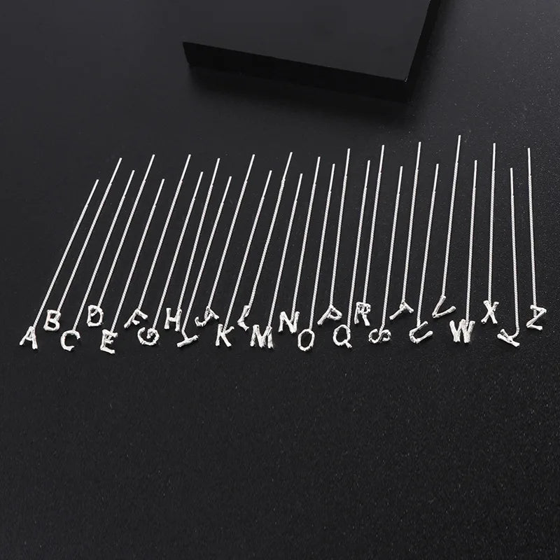 Letters Piercing Earrings Line