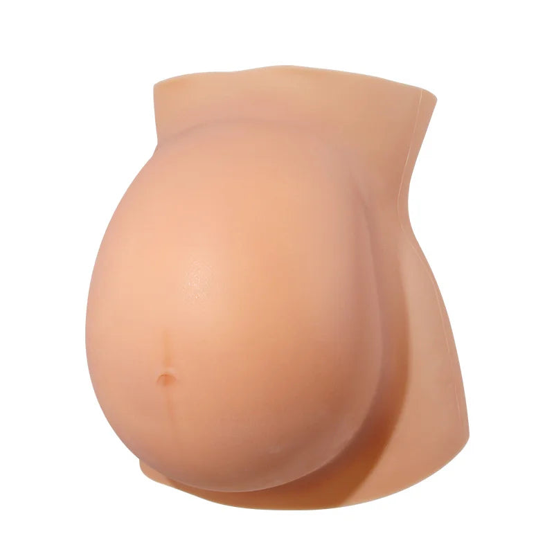 LERVANLA Upgraded Version Pregnant Woman's Belly Silicone False Belly False Pregnancy Surrogacy Photo Actor Performance Props
