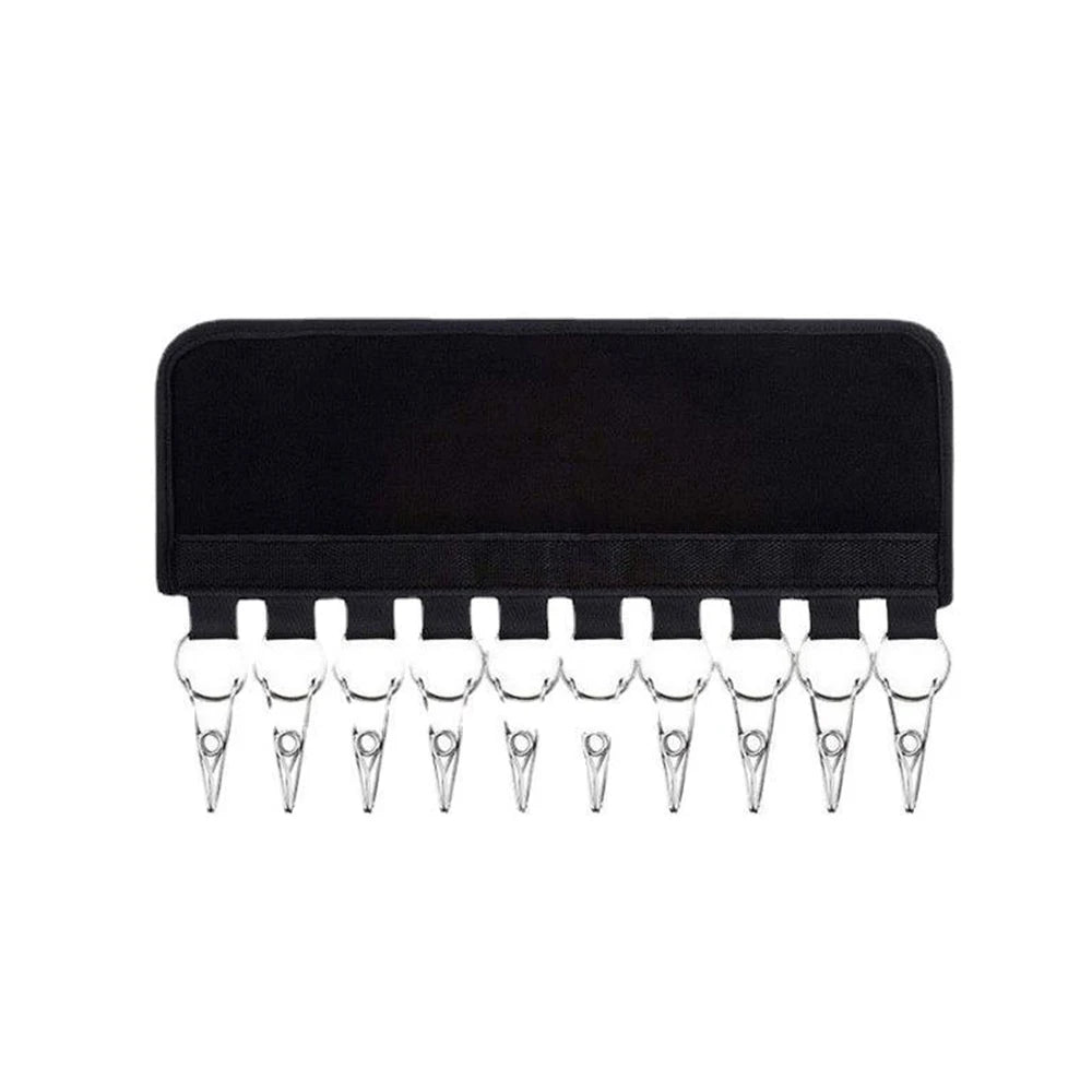 1PC 10-Clip Multifunctional Coat And Hat Clip Self-Adhesive Portable Home Perforation-Free Velcro Storage Clothes
