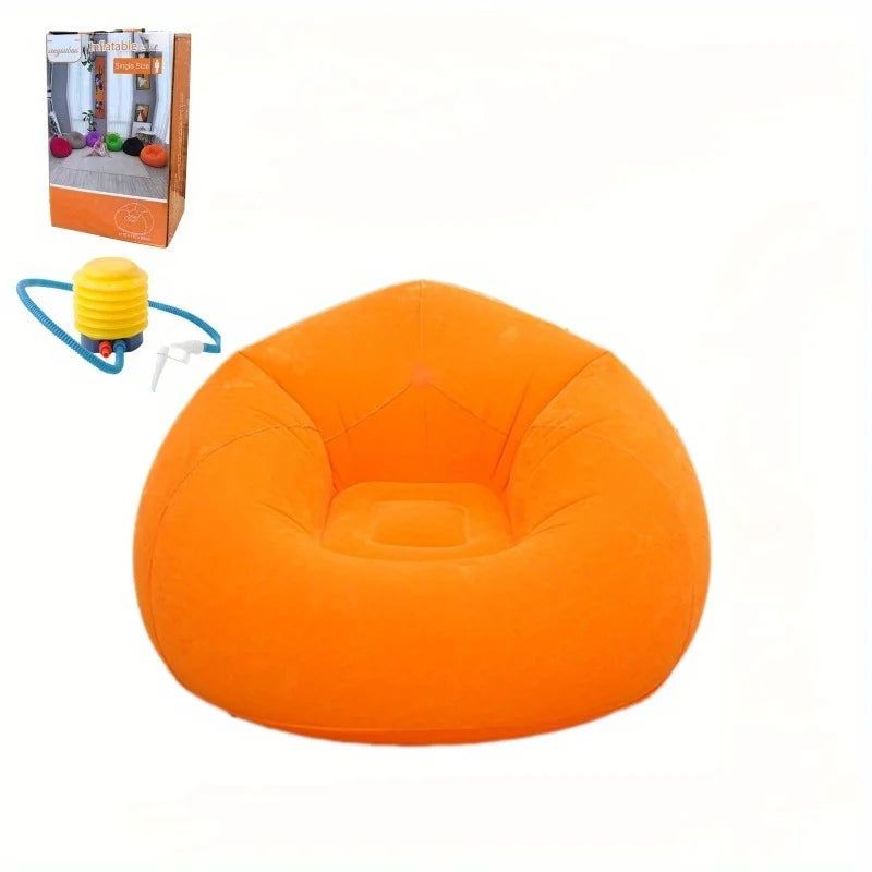 Popular inflatable lazy sofa spherical sofa foldable pvc single inflatable bean bag sofa chair spot