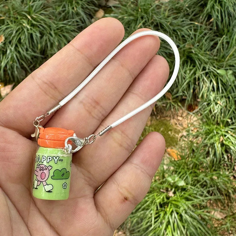 Mini kettle thermos cup pendant cute little bottle doll accessories simulation DIY water cup accessories wholesale